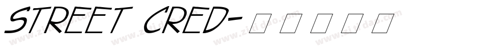Street Cred字体转换